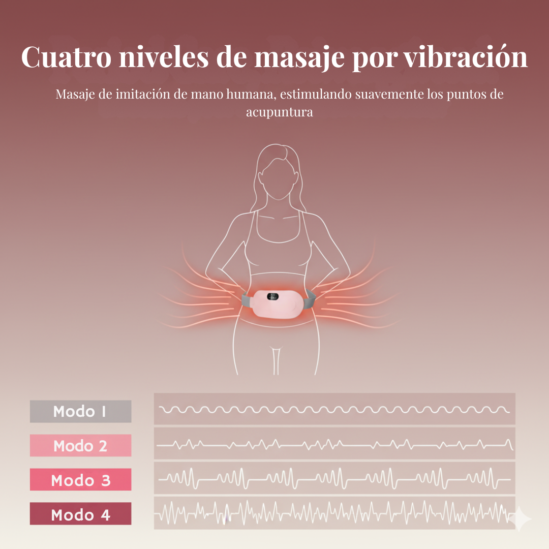 Almohadilla Térmica Masajeadora – Alivia Cólicos y Dolores Menstruales