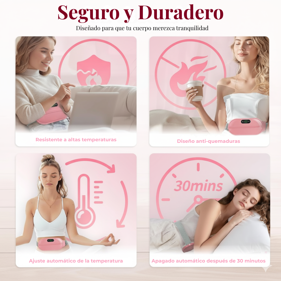 Almohadilla Térmica Masajeadora – Alivia Cólicos y Dolores Menstruales