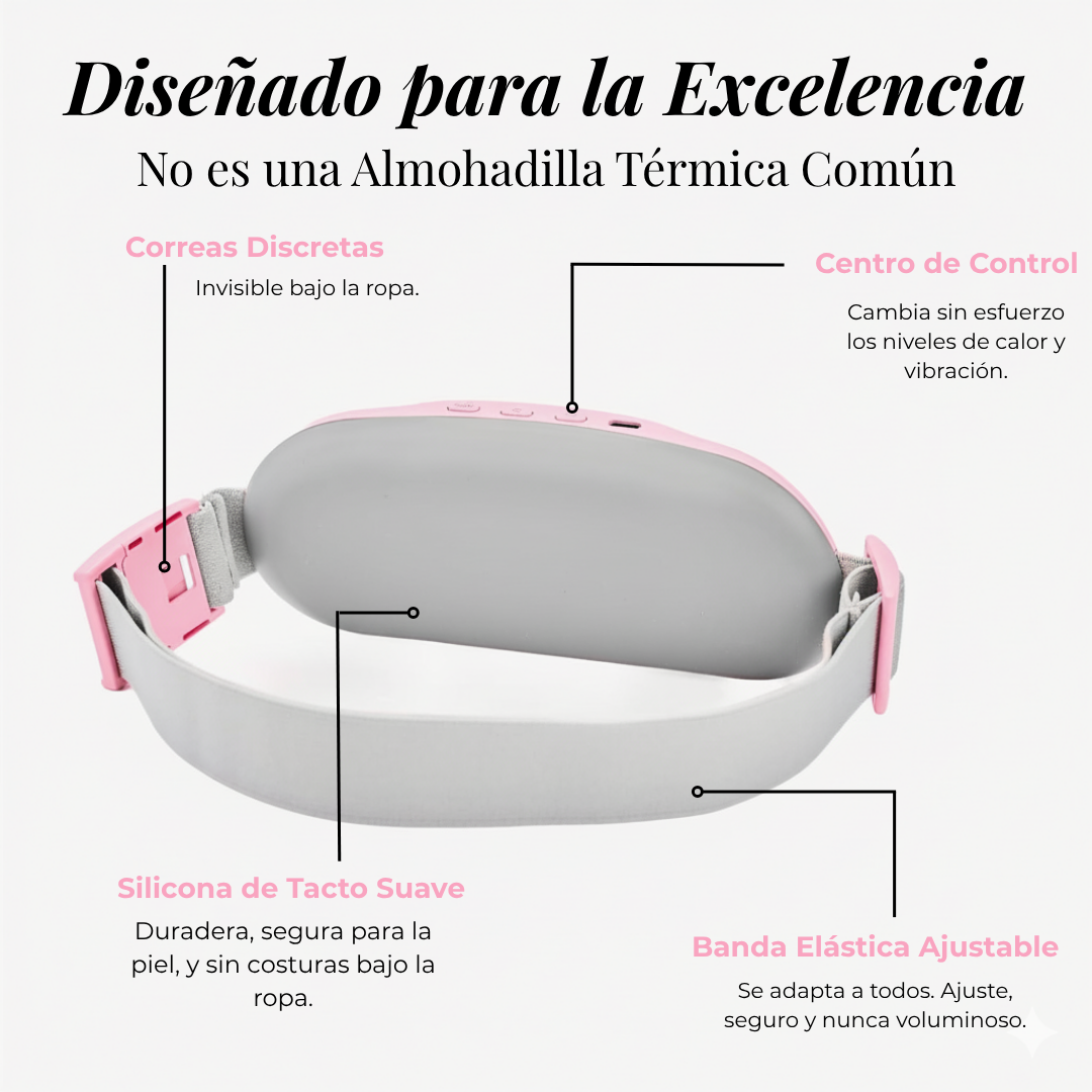 Almohadilla Térmica Masajeadora – Alivia Cólicos y Dolores Menstruales