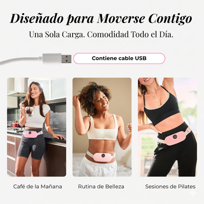 Almohadilla Térmica Masajeadora – Alivia Cólicos y Dolores Menstruales